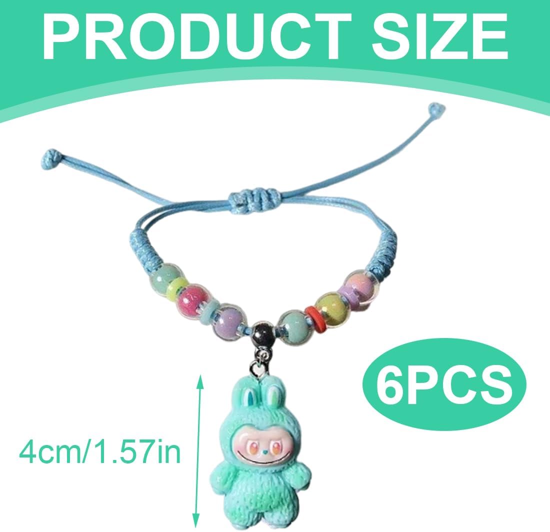6 Pièces Bracelet Enfant Fille,Bracelets Tressés Réglables pour Enfants,Bracelet Amitié fille,labobo,Bijoux Fille,Bracelet Tissu,Cadeaux pour Filles et Enfants,Cadeaux d'anniversaire