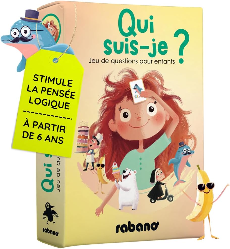 Qui suis-Je? I Jeu pour Enfants I Jeu éducatif et Cadeau pour Filles et garçons I Jeux à partir de 6, 7, 8, 9 Ans I Plein air