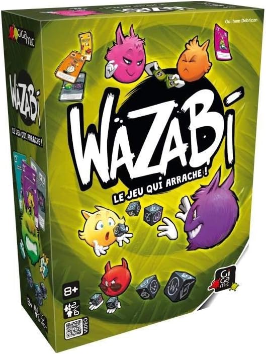 Gigamic - GFWA - Jeu de Cartes Wazabi sac de transport, Multicolore, 14,7 x 6,9 x 20 cm