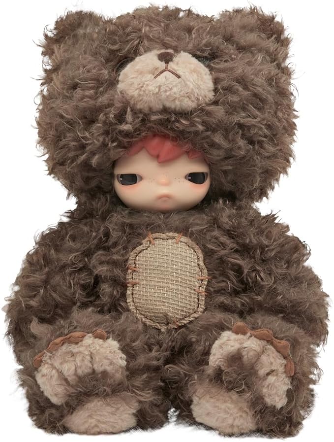 POP MART Hirono Bear Vinyl Plush Doll Pop d’Action Figurines Anime de Jouet Figure à Collectionner Cadeaux Créatifs 1PC