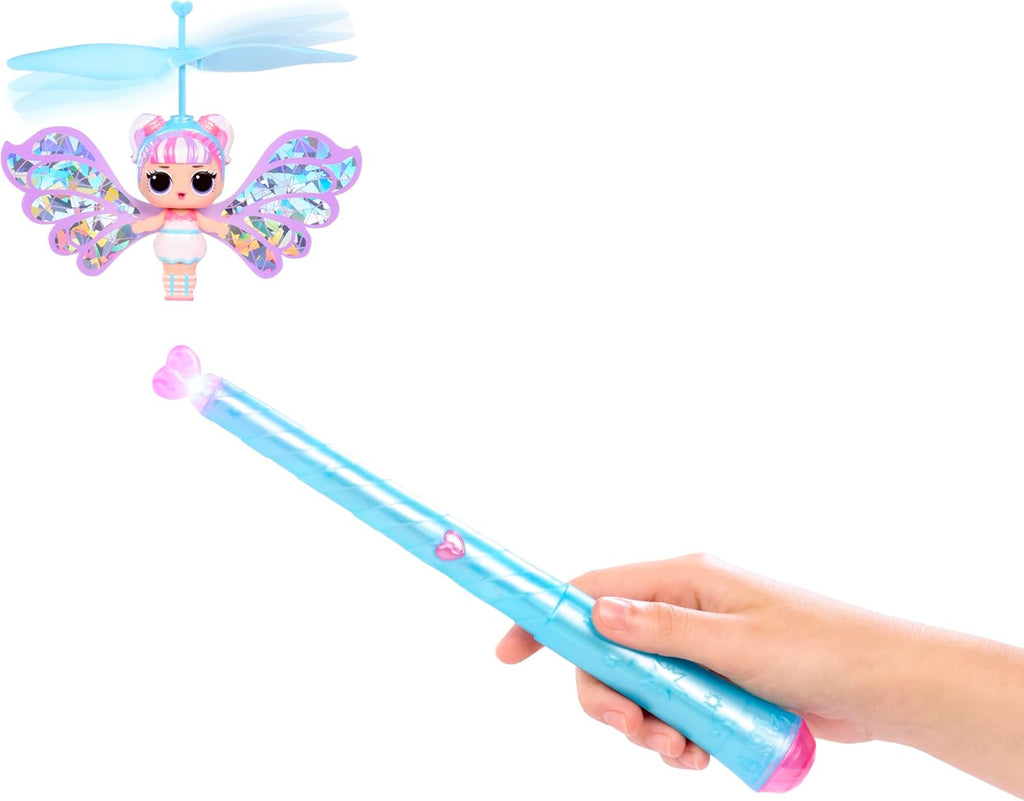 L.O.L. Surprise! Magic Flyers Fairies Tots - Snowflake - Comprend 1 Poupée et Une Baguette Magique, Présentée dans Un Emballage en Forme de Fleur, Collectionnez Les 2