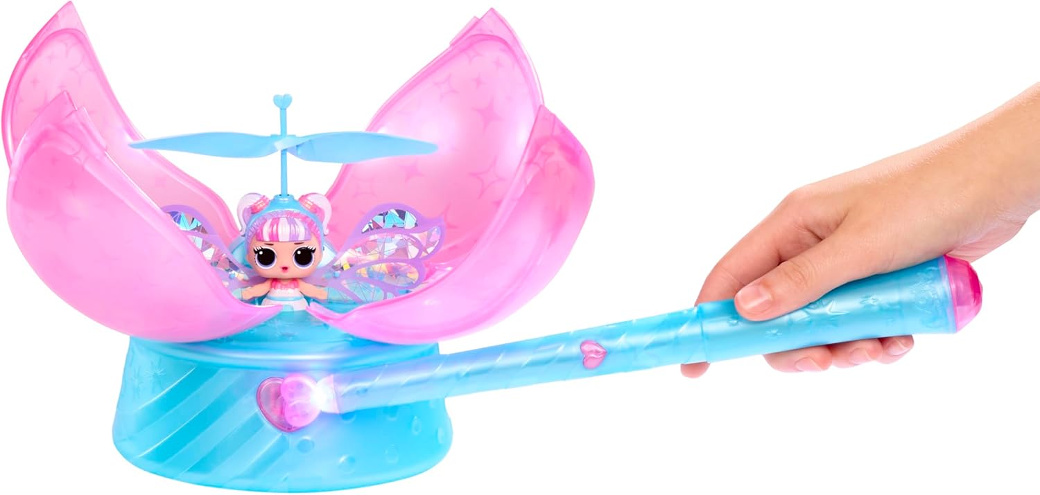 L.O.L. Surprise! Magic Flyers Fairies Tots - Snowflake - Comprend 1 Poupée et Une Baguette Magique, Présentée dans Un Emballage en Forme de Fleur, Collectionnez Les 2