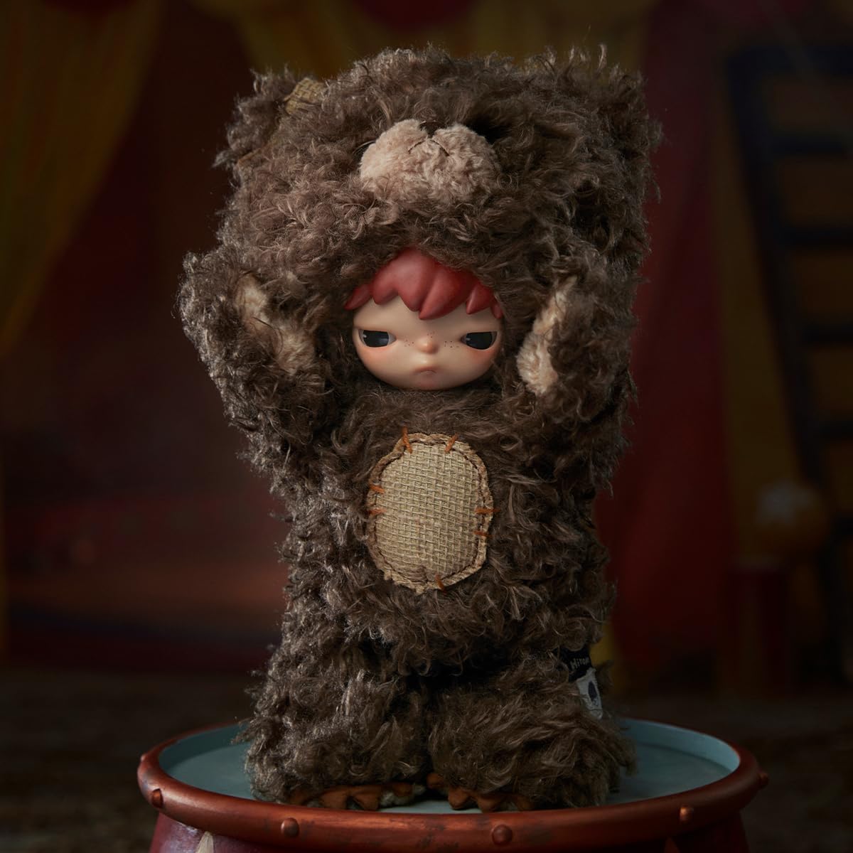 POP MART Hirono Bear Vinyl Plush Doll Pop d’Action Figurines Anime de Jouet Figure à Collectionner Cadeaux Créatifs 1PC