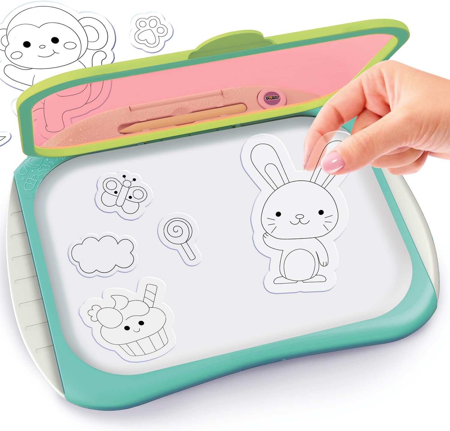 Canal Toys - Tablette Enfant Doodle Copy pour Imprimer Ses Dessins - Compose, Dessine, Imprime et Colorie - Cadeau Enfant 4 Ans + - Loisirs Créatif- 50 Modèles - Tablette Dessin - LIT 004