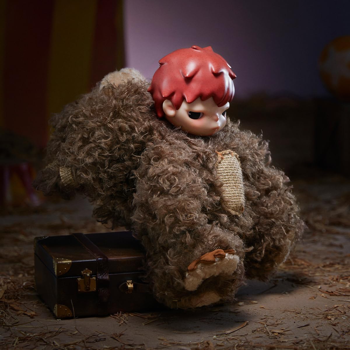 POP MART Hirono Bear Vinyl Plush Doll Pop d’Action Figurines Anime de Jouet Figure à Collectionner Cadeaux Créatifs 1PC