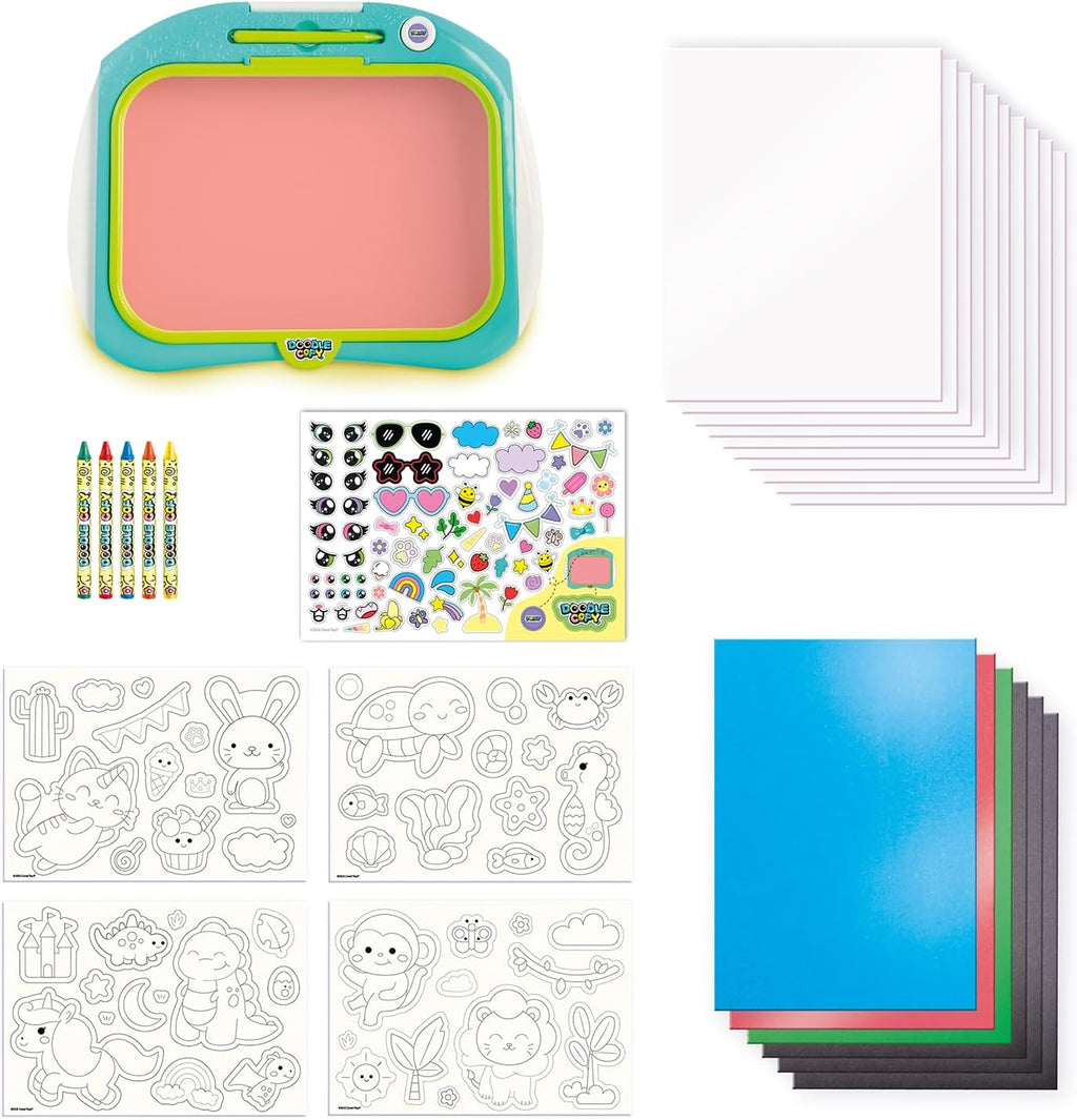 Canal Toys - Tablette Enfant Doodle Copy pour Imprimer Ses Dessins - Compose, Dessine, Imprime et Colorie - Cadeau Enfant 4 Ans + - Loisirs Créatif- 50 Modèles - Tablette Dessin - LIT 004