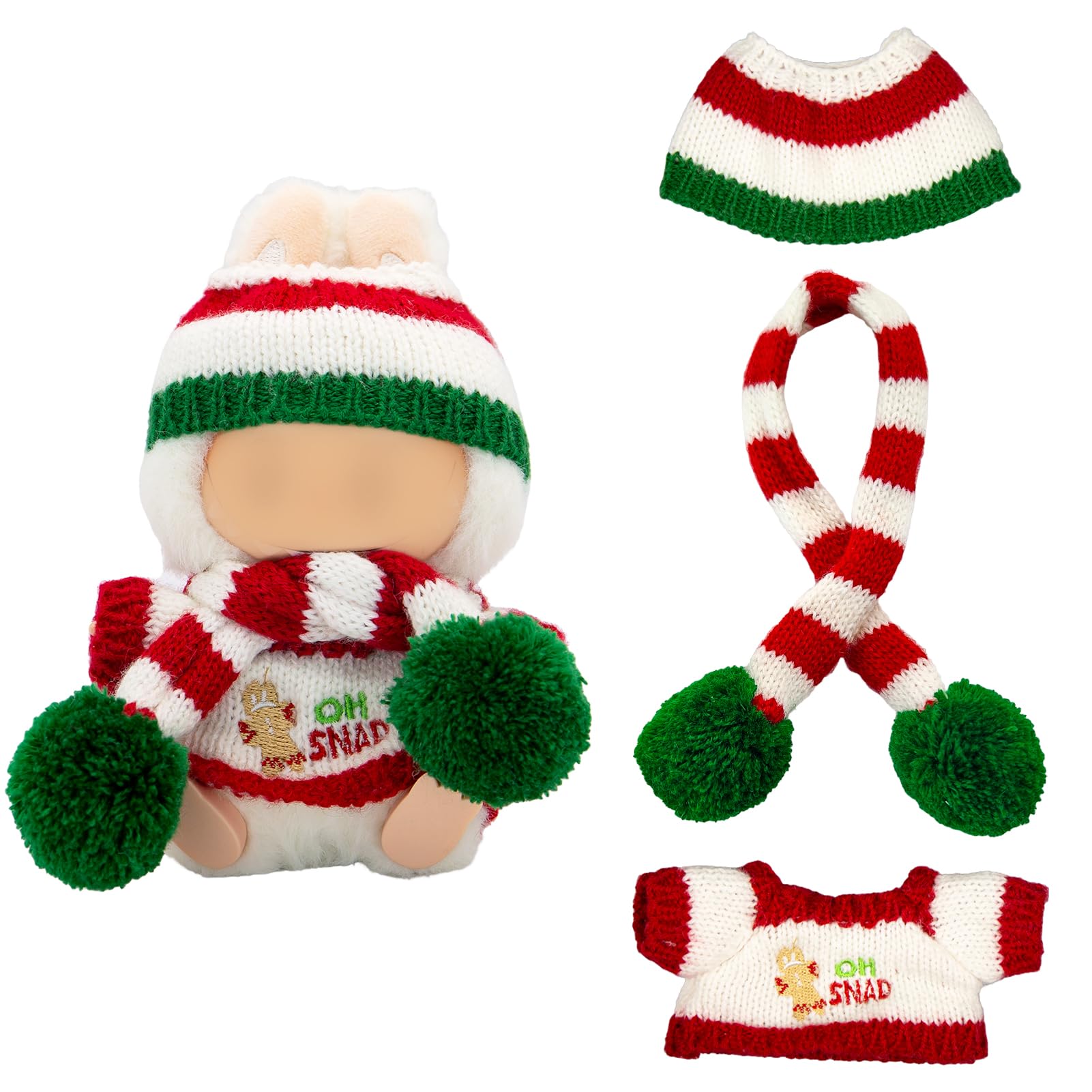 Gaoyong Costume de Noël pour poupée de 17 cm - Costume de Père Noël - Poupée non incluse