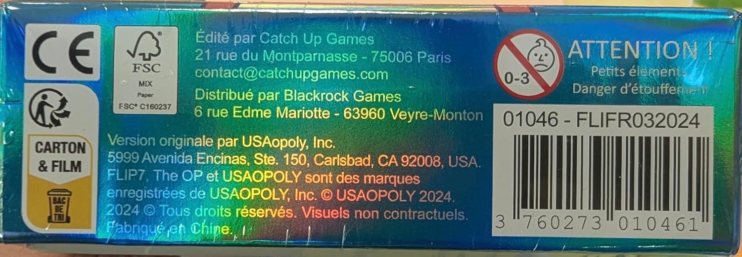 Flip 7 Jeu de société, CAT100FL