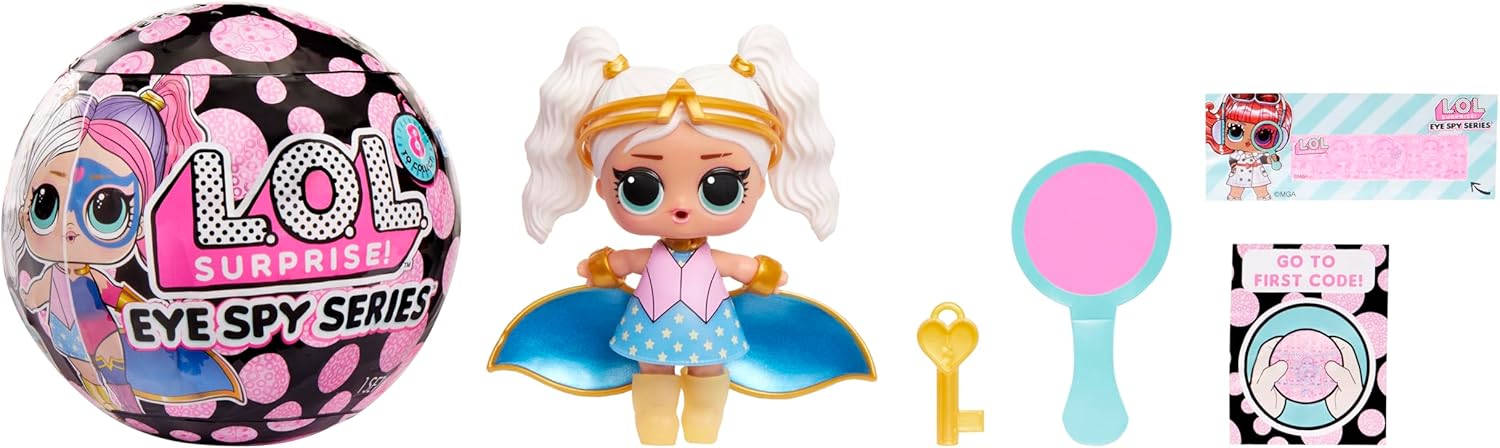 L.O.L. Surprise! Eye Spy Series Tots - Comprend 1 Poupée, Emballage Opaque, Changement de Couleur, Multiples Surprises à Découvrir, Vêtements et Accessoires Inclus, 8 Poupées à Collectionner
