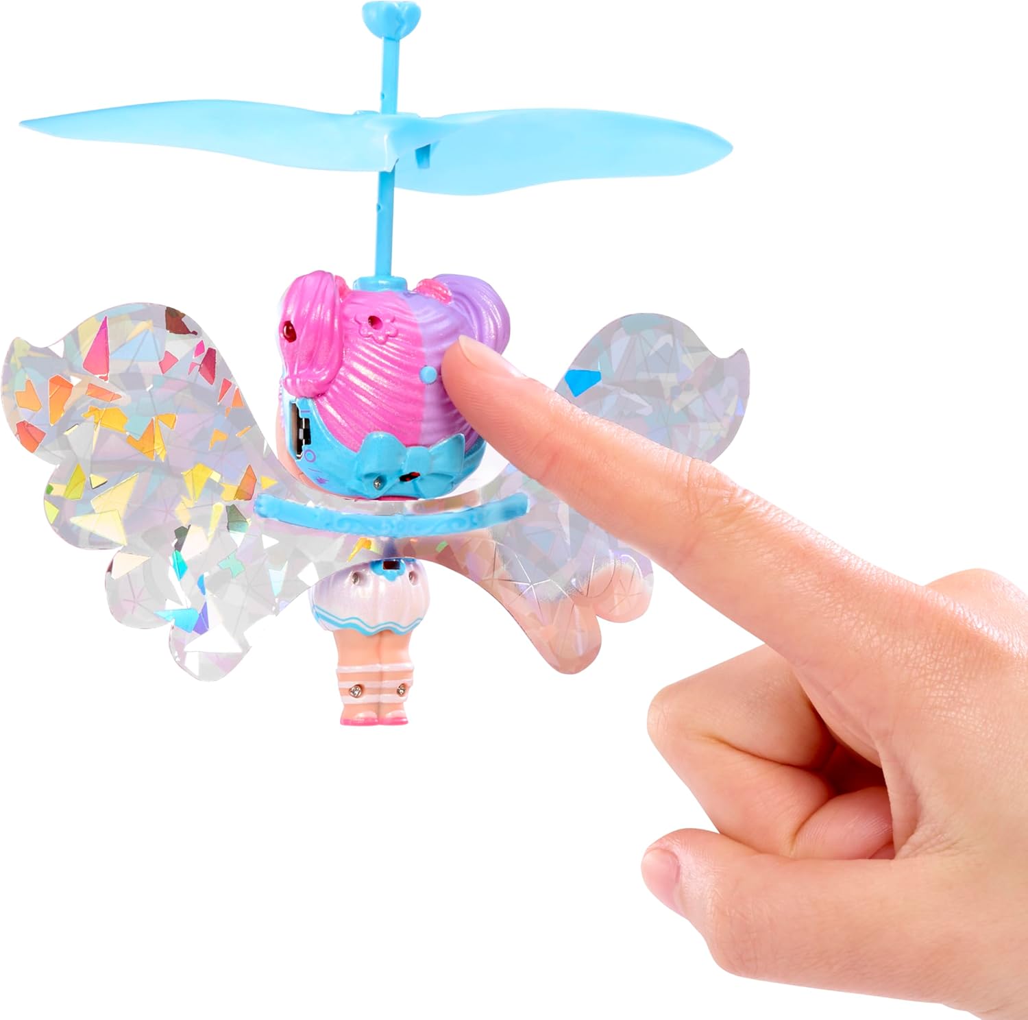 L.O.L. Surprise! Magic Flyers Fairies Tots - Snowflake - Comprend 1 Poupée et Une Baguette Magique, Présentée dans Un Emballage en Forme de Fleur, Collectionnez Les 2