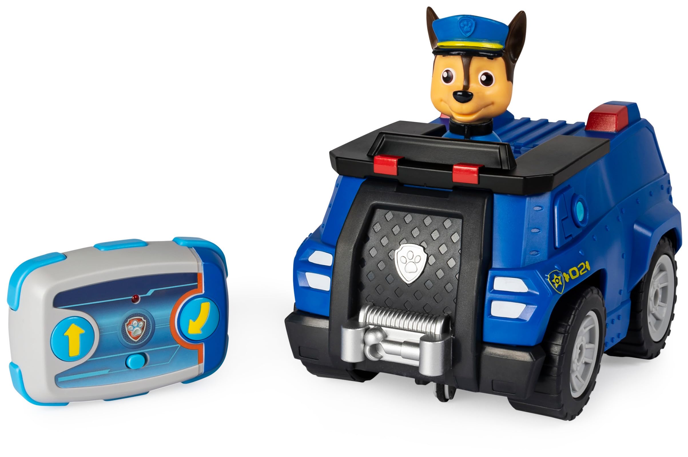 LA PAT' PATROUILLE - VÉHICULE RC MARCUS - Voiture Radiocommandée Avec Télécommande Adaptée Aux Petites Mains La Pat' Patrouille - Paw Patrol - 6054195 – Jouet Enfant 3 Ans et +