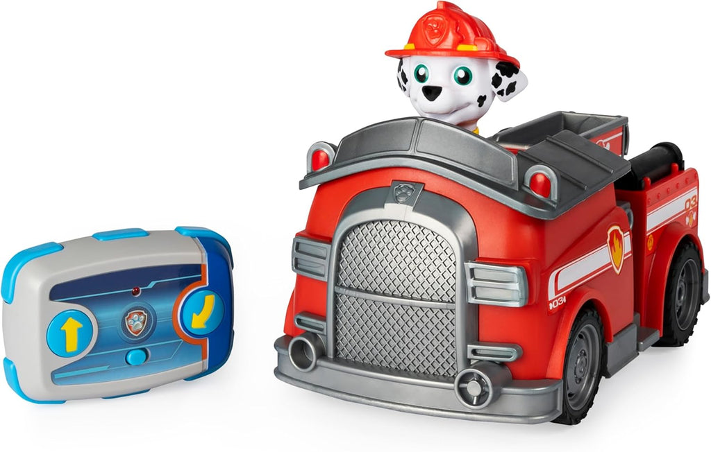 LA PAT' PATROUILLE - VÉHICULE RC MARCUS - Voiture Radiocommandée Avec Télécommande Adaptée Aux Petites Mains La Pat' Patrouille - Paw Patrol - 6054195 – Jouet Enfant 3 Ans et +