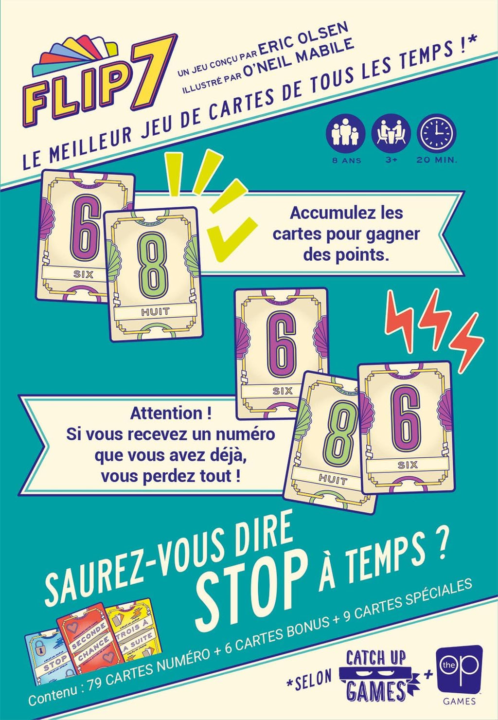 Flip 7 Jeu de société, CAT100FL