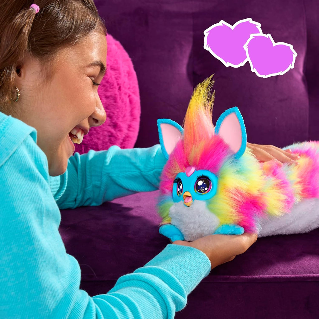 DJ Furby – Peluche Interactive Musicale avec lumières et Jeux – 5 Modes, 1 000+ Combinaisons – Parle français et furbish – Dès 6 Ans – sans appli ni Connexion Internet - Version française