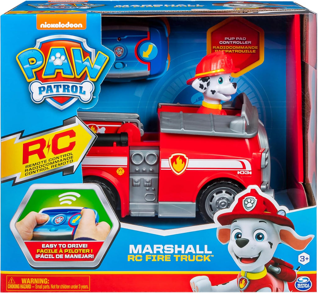LA PAT' PATROUILLE - VÉHICULE RC MARCUS - Voiture Radiocommandée Avec Télécommande Adaptée Aux Petites Mains La Pat' Patrouille - Paw Patrol - 6054195 – Jouet Enfant 3 Ans et +