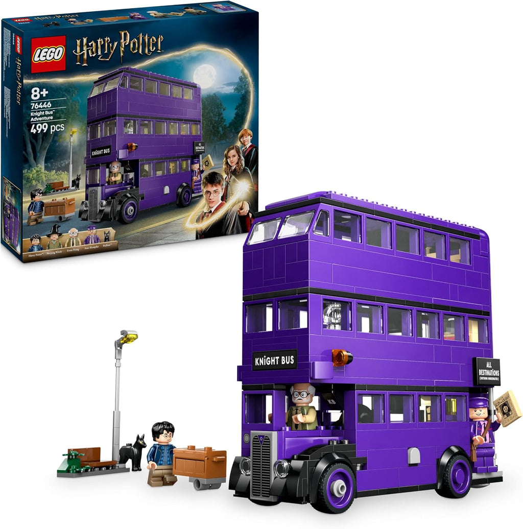 LEGO Harry Potter Aventure en Magicobus - Jouet pour Sorciers avec 5 Minifigurines Collector & Accessoires dont Baguettes Magiques - Cadeau sur le Prisonnier d'Azkaban pour Fille ou Garçon 8 ans 76446