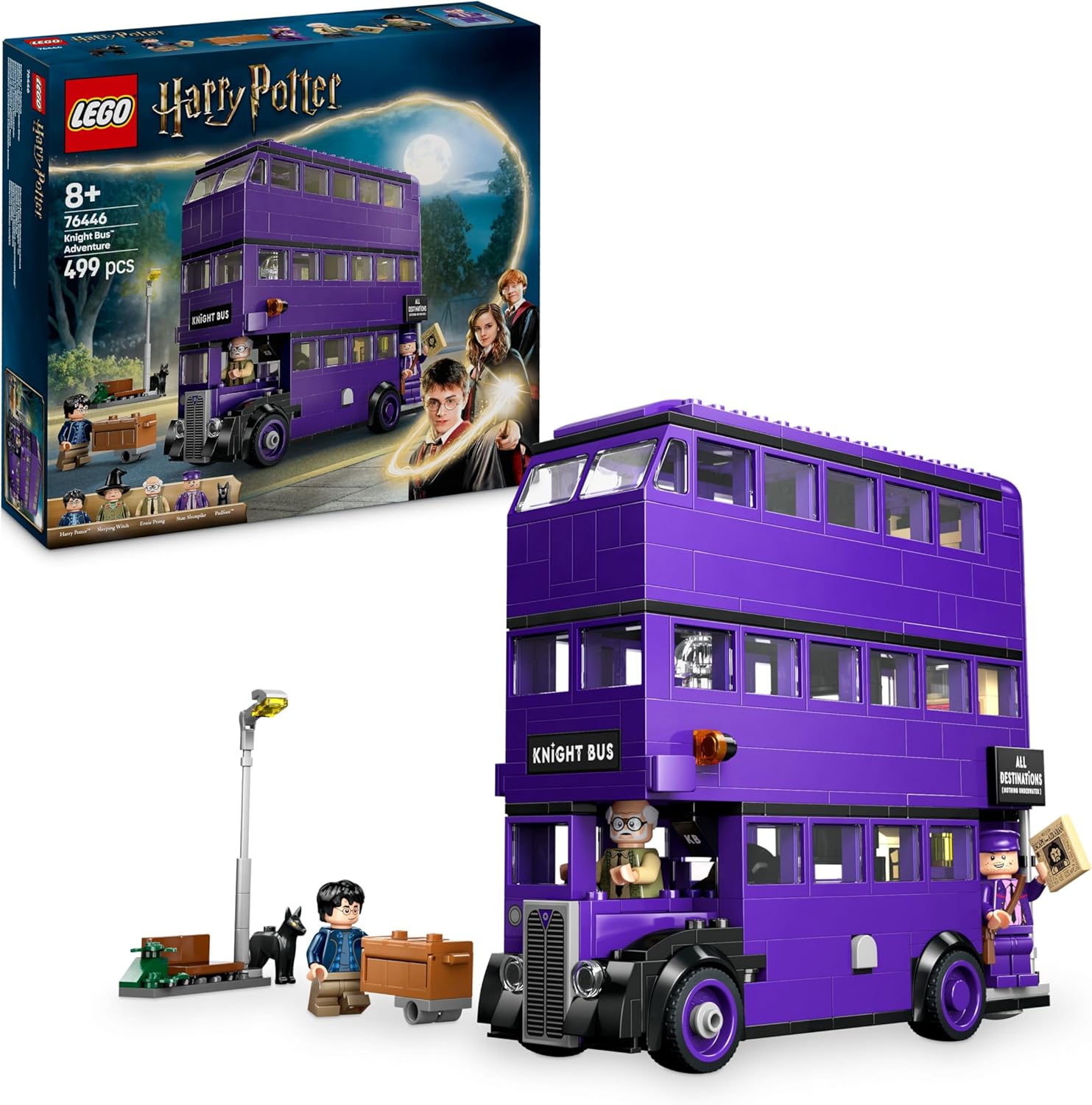 LEGO Harry Potter Aventure en Magicobus - Jouet pour Sorciers avec 5 Minifigurines Collector & Accessoires dont Baguettes Magiques - Cadeau sur le Prisonnier d'Azkaban pour Fille ou Garçon 8 ans 76446