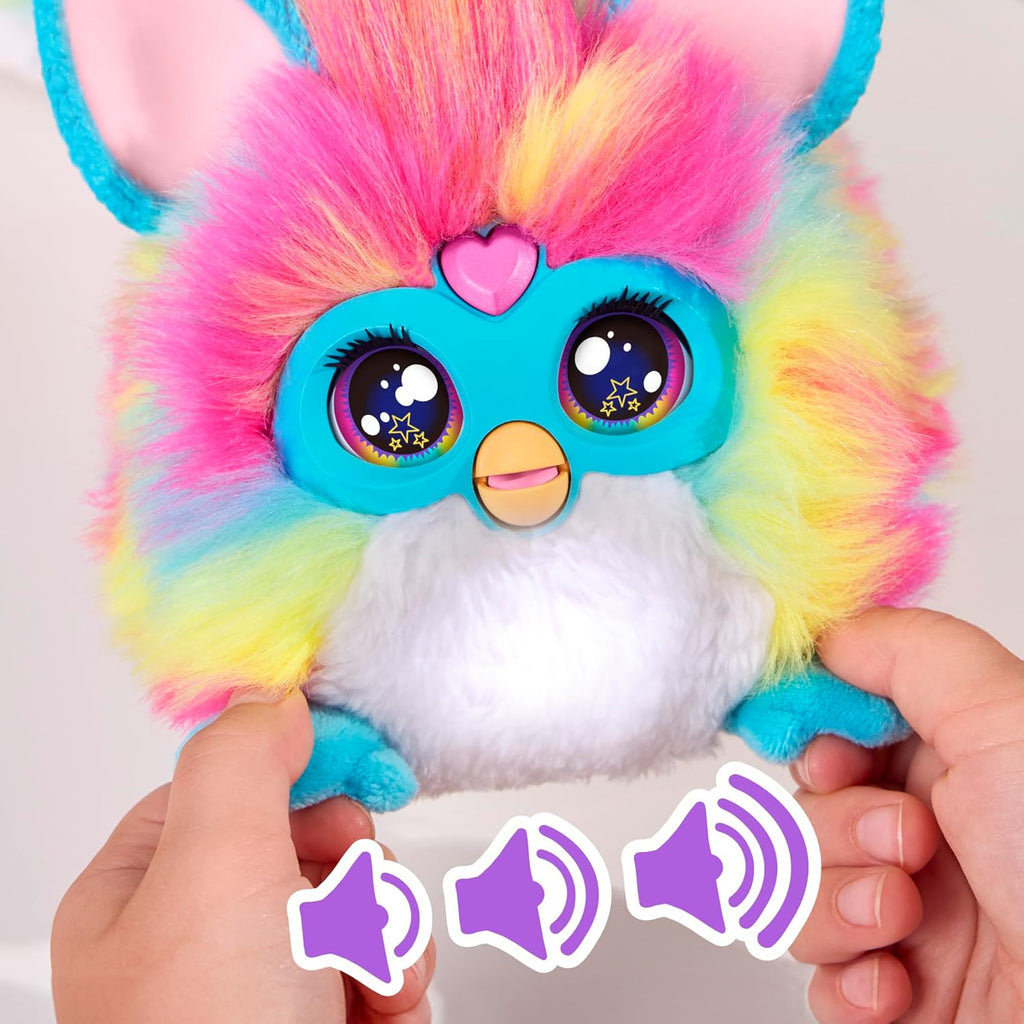 DJ Furby – Peluche Interactive Musicale avec lumières et Jeux – 5 Modes, 1 000+ Combinaisons – Parle français et furbish – Dès 6 Ans – sans appli ni Connexion Internet - Version française