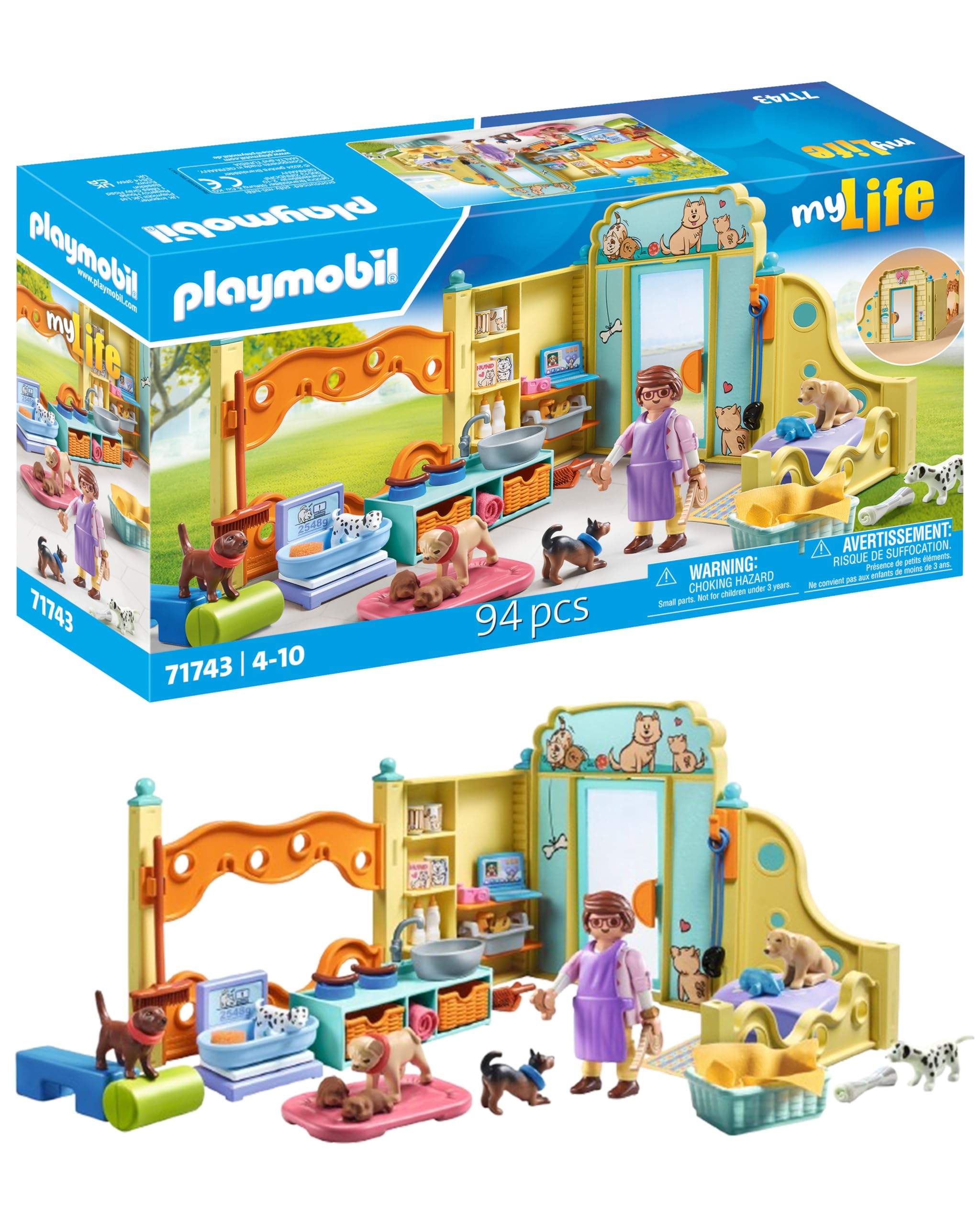 Playmobil | My Life | Café des Chats | Jouet pour Enfants | Set de Figurines d'animaux | Jouet pour Enfants à partir de 4 Ans | 71744