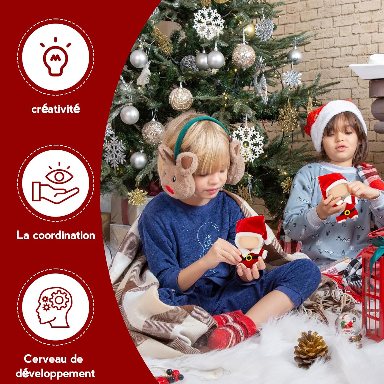 Gaoyong Costume de Noël pour poupée de 17 cm - Costume de Père Noël - Poupée non incluse