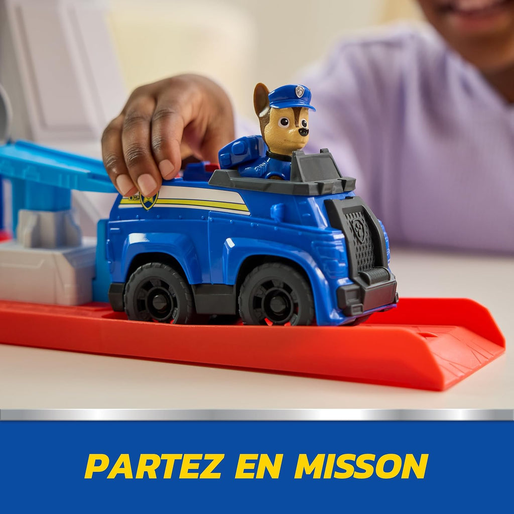 Paw Patrol - Pat Patrouille - Tour De Contrôle 50 Cm - Périscope, Missions, Toboggan, 7 Cartes, 1 Véhicule Et 2 Figurines Chase - Pat Patrouille Jouet - Voiture Enfant - Jouet Enfant 3 Ans Et +