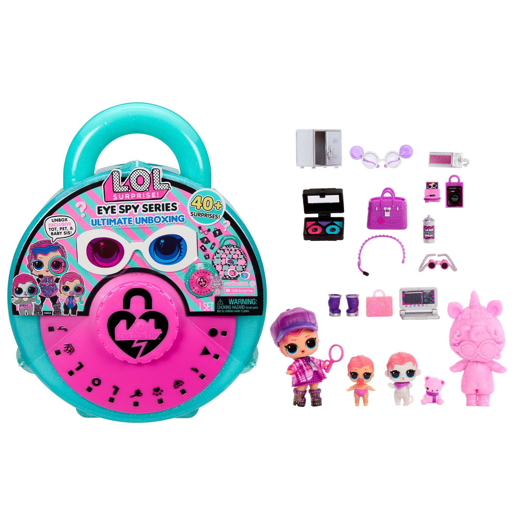 L.O.L. Surprise! Eye Spy Series Tots - Comprend 1 Poupée, Emballage Opaque, Changement de Couleur, Multiples Surprises à Découvrir, Vêtements et Accessoires Inclus, 8 Poupées à Collectionner