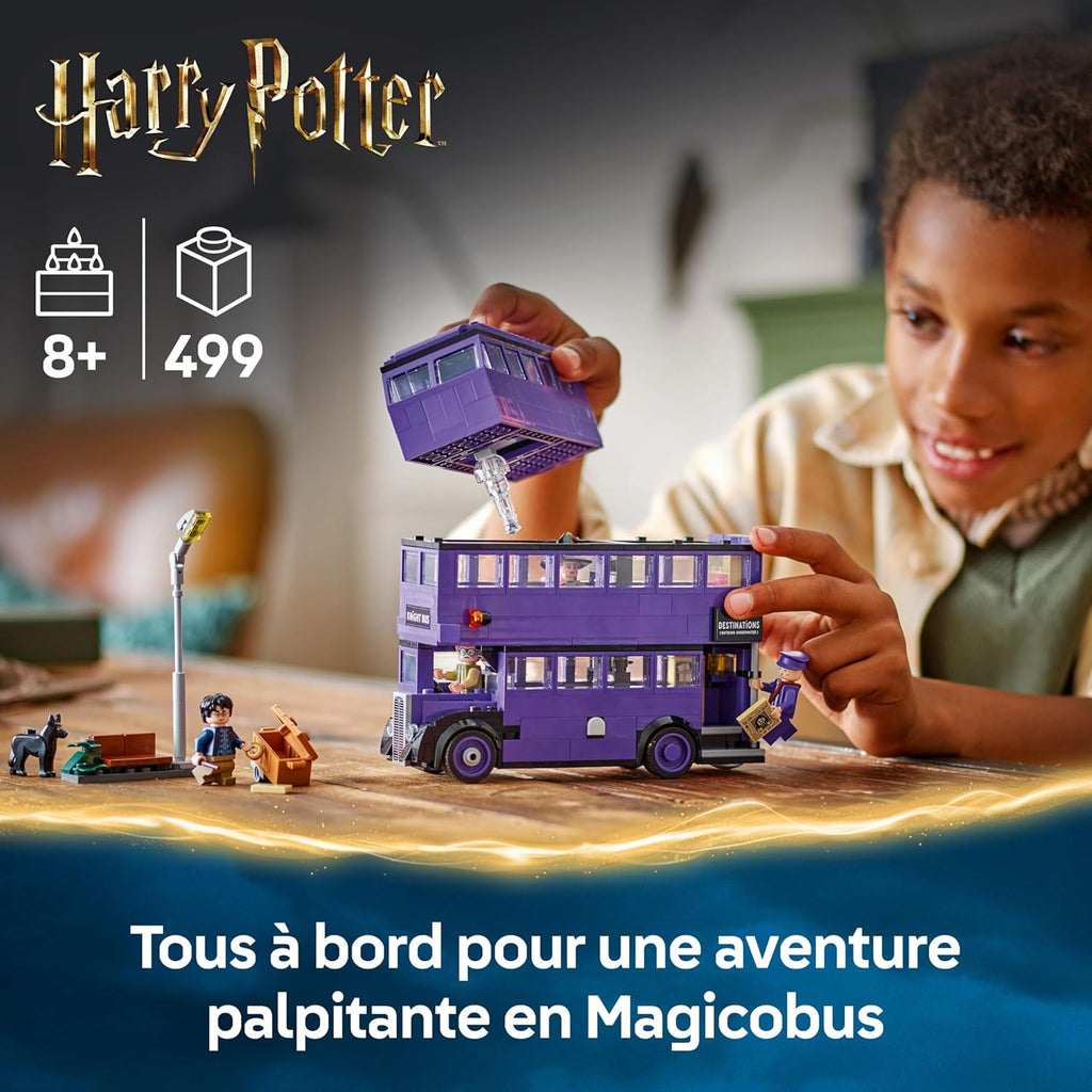 LEGO Harry Potter Aventure en Magicobus - Jouet pour Sorciers avec 5 Minifigurines Collector & Accessoires dont Baguettes Magiques - Cadeau sur le Prisonnier d'Azkaban pour Fille ou Garçon 8 ans 76446