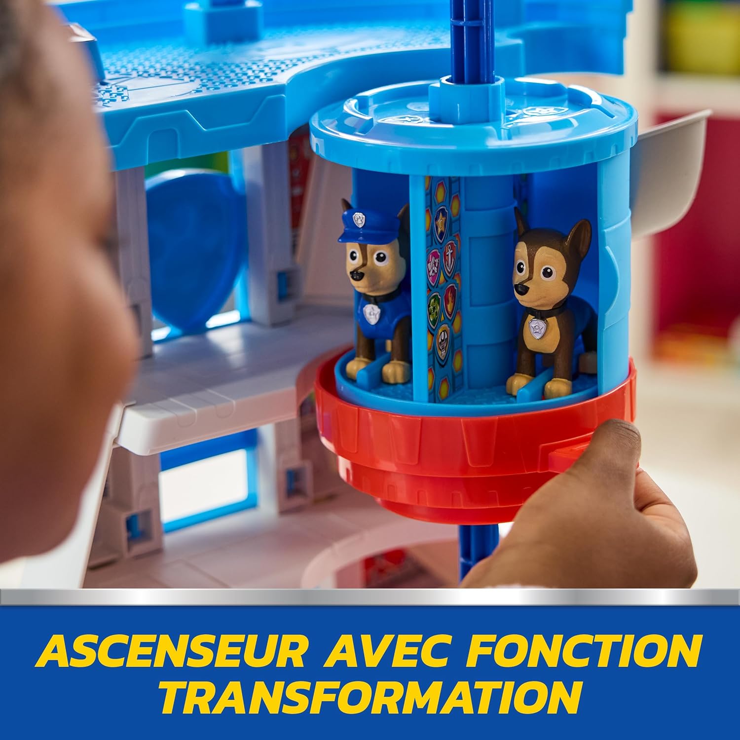 Paw Patrol - Pat Patrouille - Tour De Contrôle 50 Cm - Périscope, Missions, Toboggan, 7 Cartes, 1 Véhicule Et 2 Figurines Chase - Pat Patrouille Jouet - Voiture Enfant - Jouet Enfant 3 Ans Et +