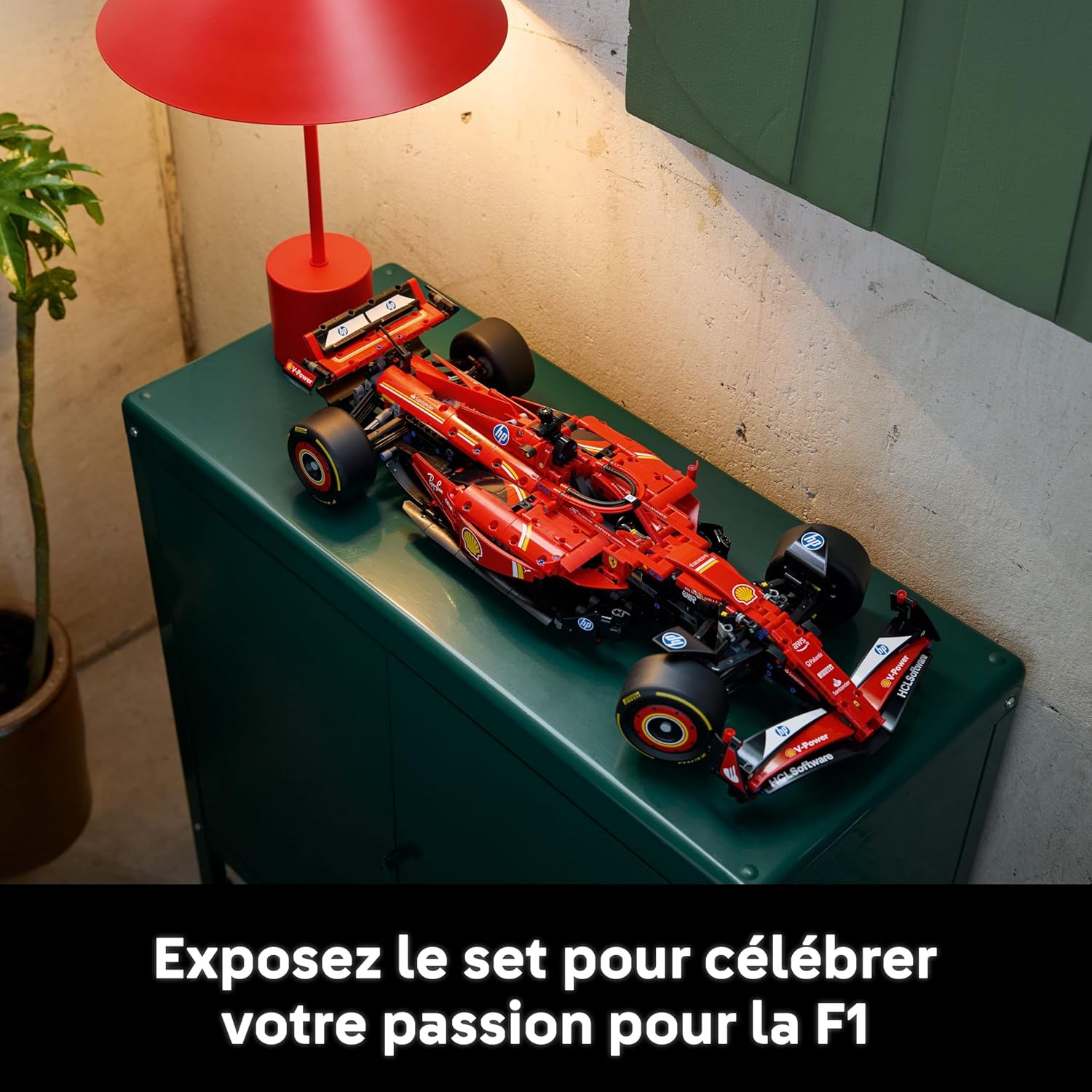 LEGO Technic F1 Ferrari SF-24 - Maquette de Voiture de Course Collector à Échelle 1/8 - Inclut Moteur V6, Boîte de Vitesses, DRS & Volant - Activité de Noël - Idée Cadeau Adulte & Adolescent 42207