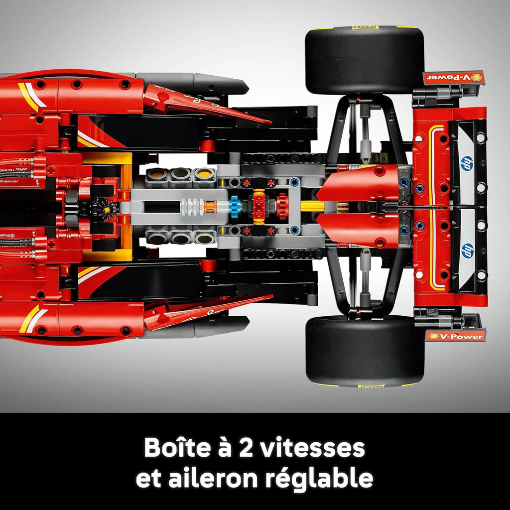 LEGO Technic F1 Ferrari SF-24 - Maquette de Voiture de Course Collector à Échelle 1/8 - Inclut Moteur V6, Boîte de Vitesses, DRS & Volant - Activité de Noël - Idée Cadeau Adulte & Adolescent 42207