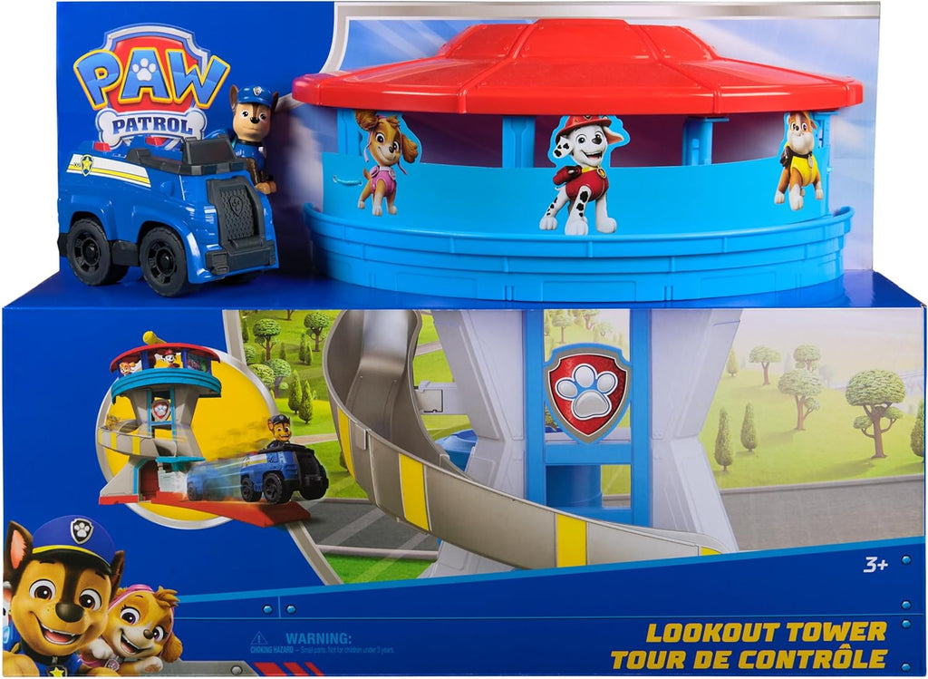 Paw Patrol - Pat Patrouille - Tour De Contrôle 50 Cm - Périscope, Missions, Toboggan, 7 Cartes, 1 Véhicule Et 2 Figurines Chase - Pat Patrouille Jouet - Voiture Enfant - Jouet Enfant 3 Ans Et +
