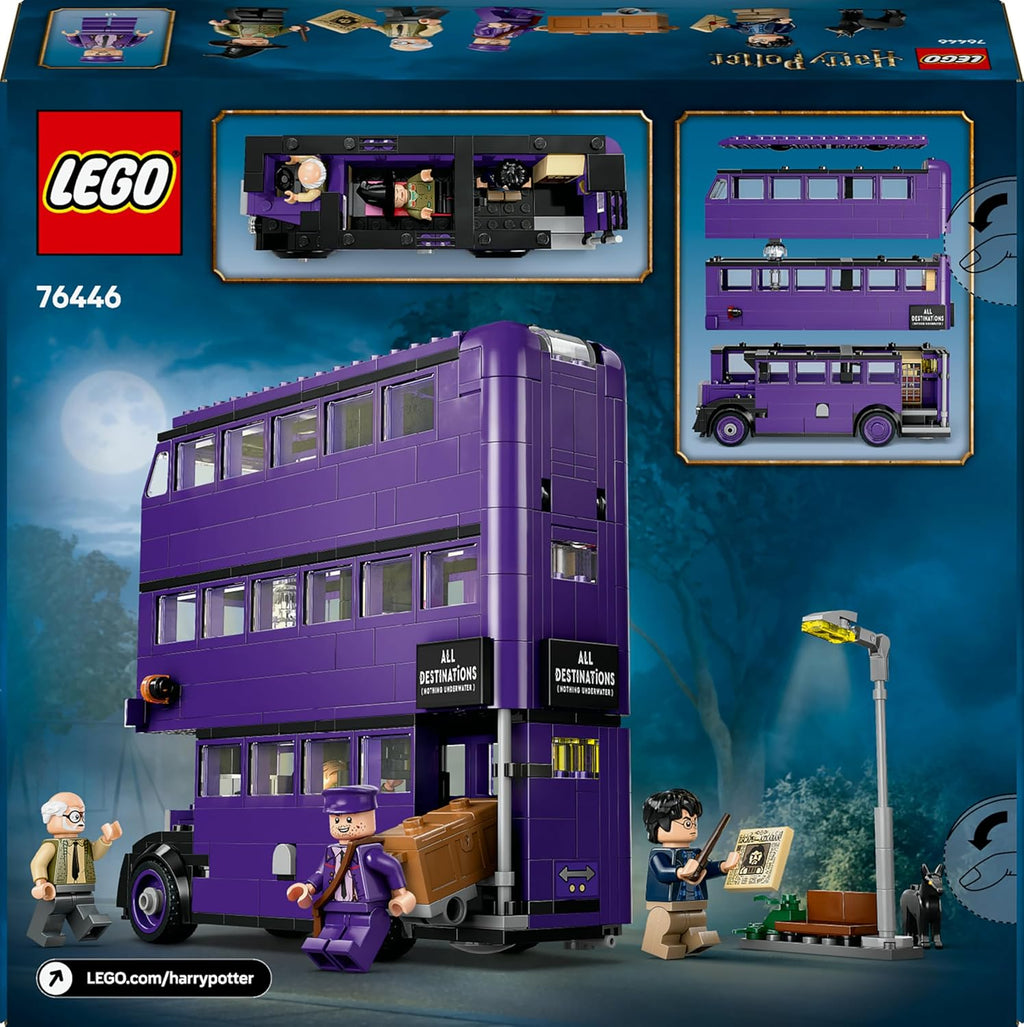 LEGO Harry Potter Aventure en Magicobus - Jouet pour Sorciers avec 5 Minifigurines Collector & Accessoires dont Baguettes Magiques - Cadeau sur le Prisonnier d'Azkaban pour Fille ou Garçon 8 ans 76446