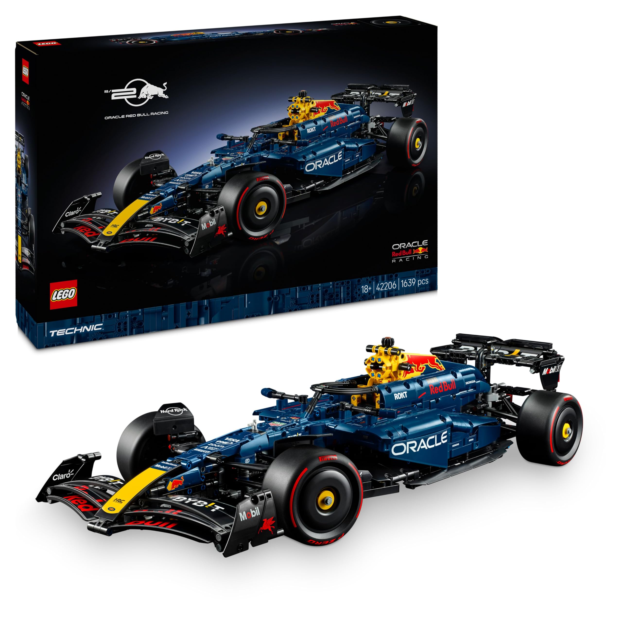 LEGO Technic F1 Ferrari SF-24 - Maquette de Voiture de Course Collector à Échelle 1/8 - Inclut Moteur V6, Boîte de Vitesses, DRS & Volant - Activité de Noël - Idée Cadeau Adulte & Adolescent 42207