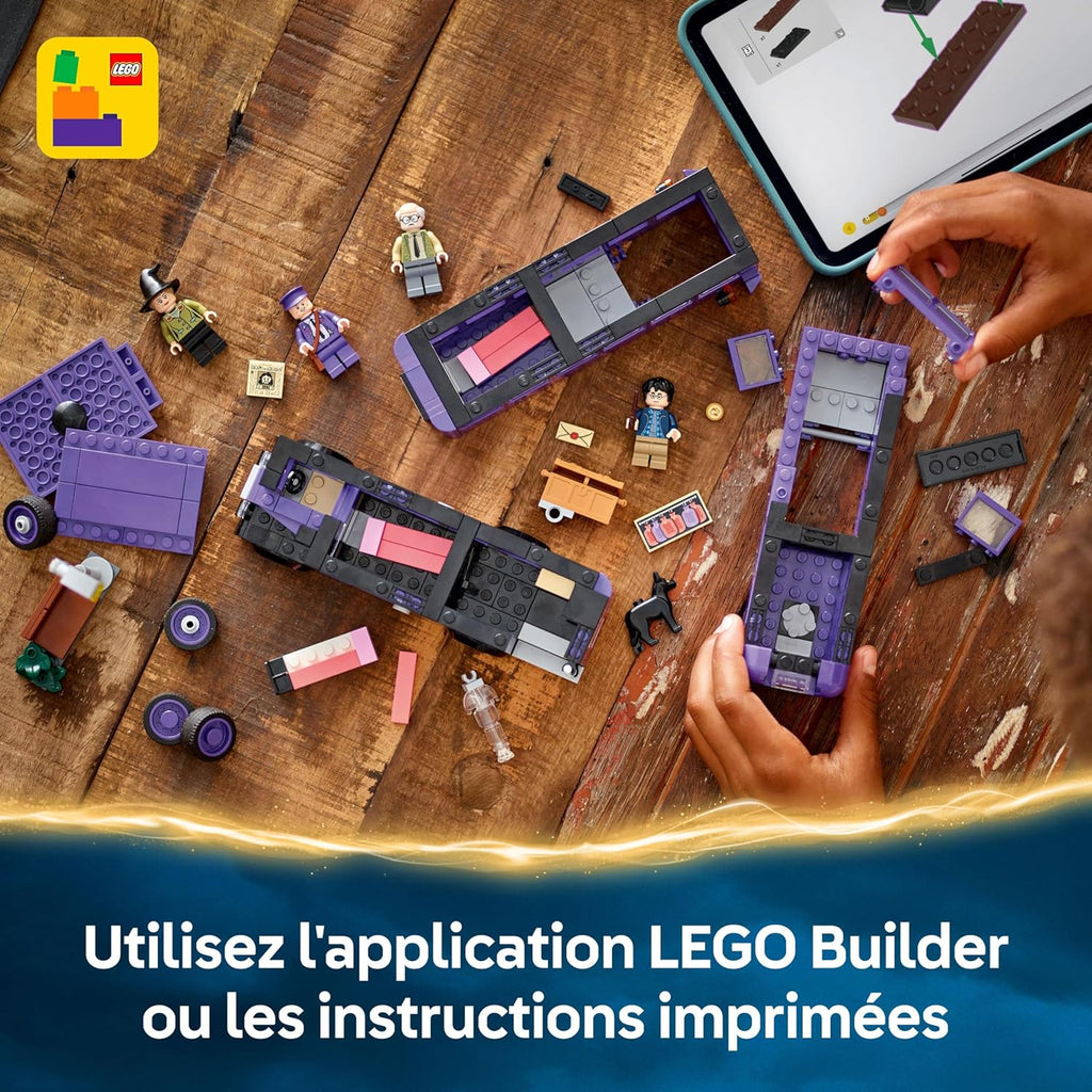 LEGO Harry Potter Aventure en Magicobus - Jouet pour Sorciers avec 5 Minifigurines Collector & Accessoires dont Baguettes Magiques - Cadeau sur le Prisonnier d'Azkaban pour Fille ou Garçon 8 ans 76446
